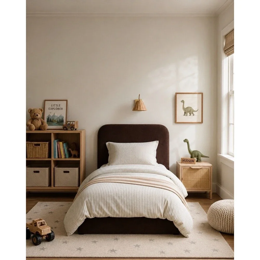 NWOT QUINCE European 100% Linen Duvet Set Willowleaf White Stripe TWIN $164